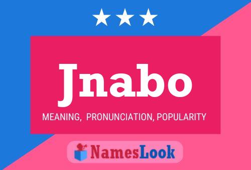 ملصق اسم Jnabo