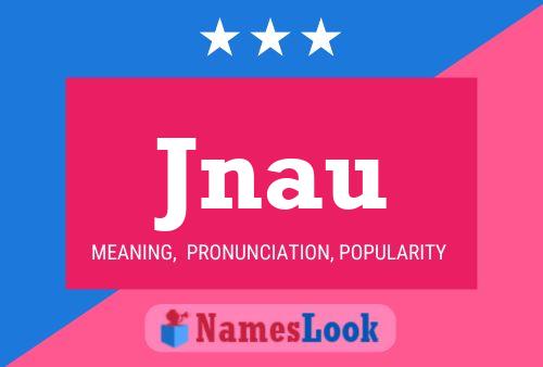 ملصق اسم Jnau