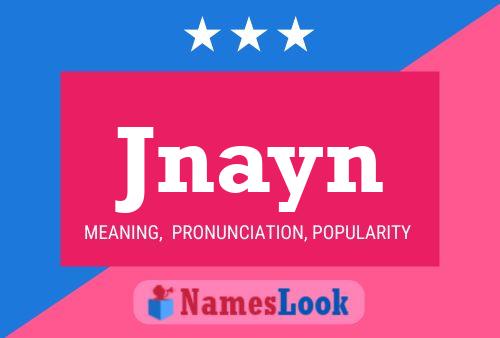 ملصق اسم Jnayn