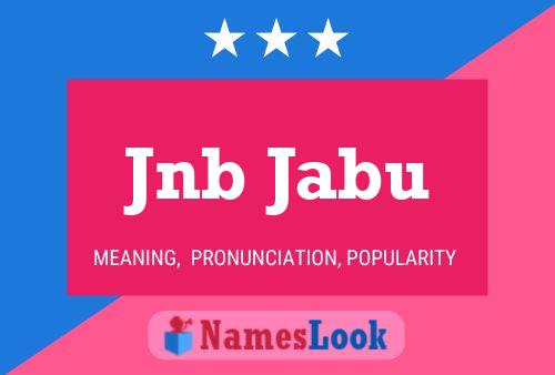 ملصق اسم Jnb Jabu