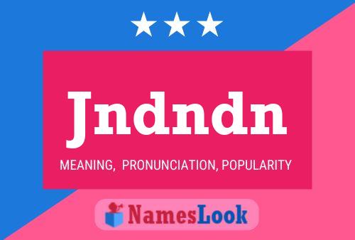 ملصق اسم Jndndn