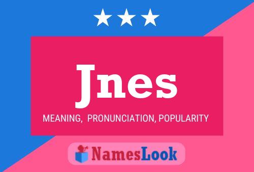 ملصق اسم Jnes