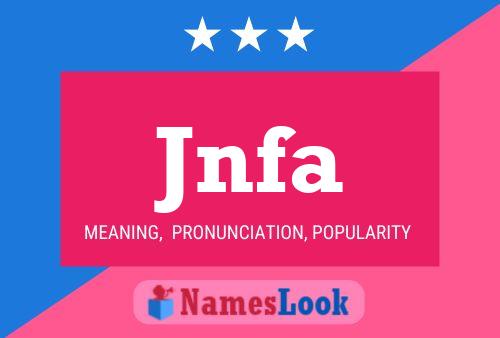 ملصق اسم Jnfa