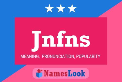 ملصق اسم Jnfns