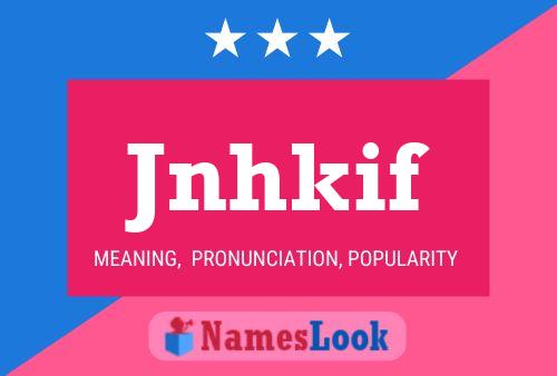 ملصق اسم Jnhkif