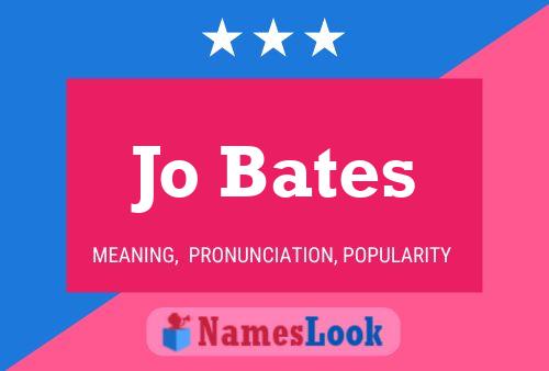 ملصق اسم Jo Bates