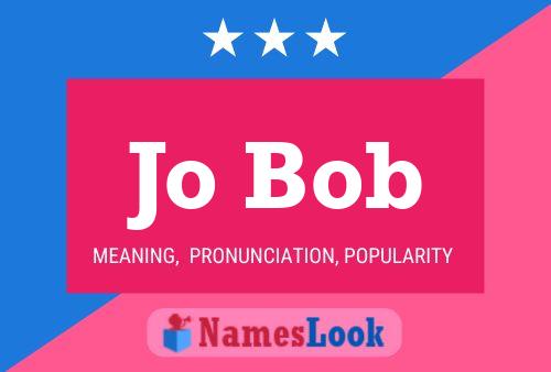 ملصق اسم Jo Bob