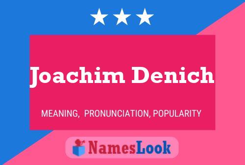 ملصق اسم Joachim Denich