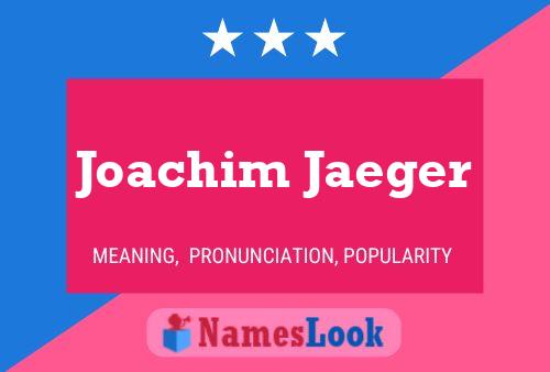 ملصق اسم Joachim Jaeger