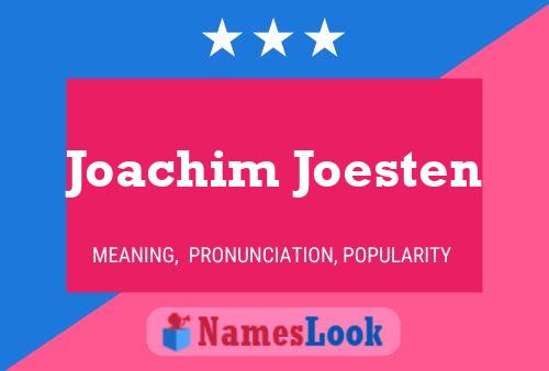 ملصق اسم Joachim Joesten