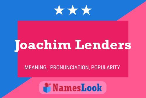 ملصق اسم Joachim Lenders