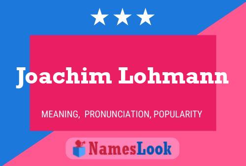 ملصق اسم Joachim Lohmann