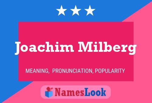 ملصق اسم Joachim Milberg