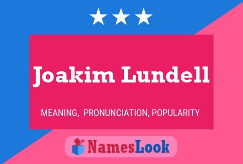 ملصق اسم Joakim Lundell