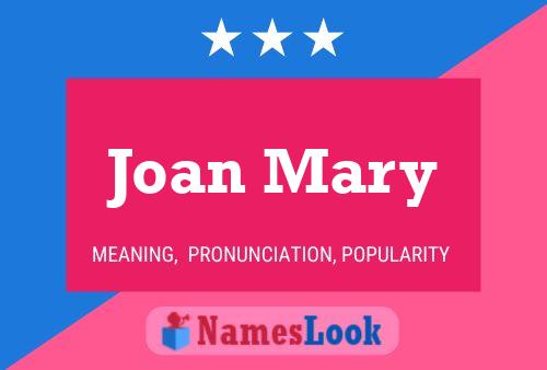 ملصق اسم Joan Mary