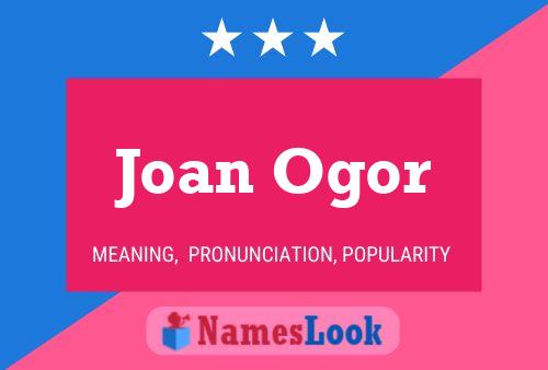 ملصق اسم Joan Ogor