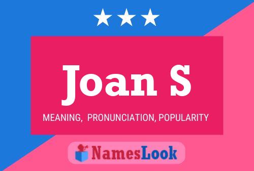 ملصق اسم Joan S