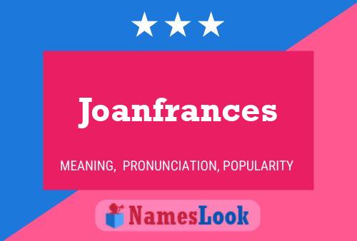 ملصق اسم Joanfrances