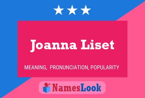 ملصق اسم Joanna Liset