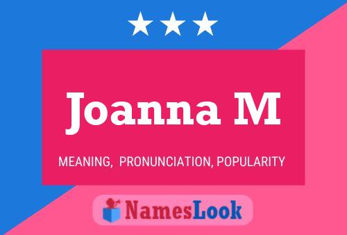 ملصق اسم Joanna M