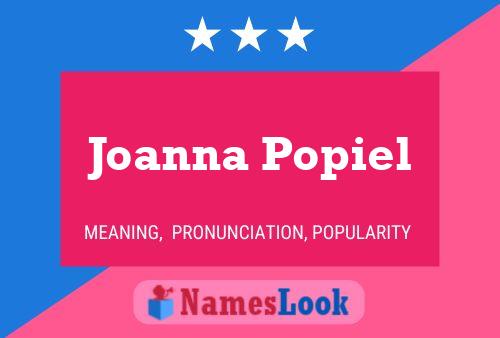 ملصق اسم Joanna Popiel