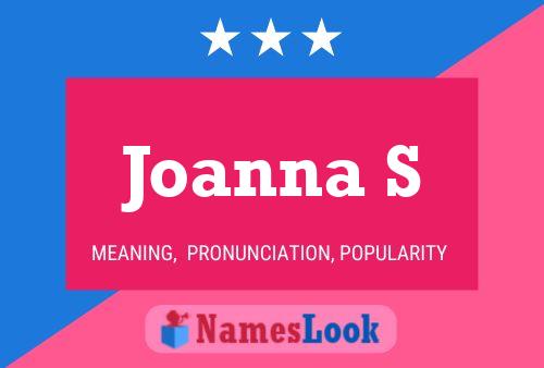 ملصق اسم Joanna S