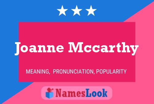 ملصق اسم Joanne Mccarthy