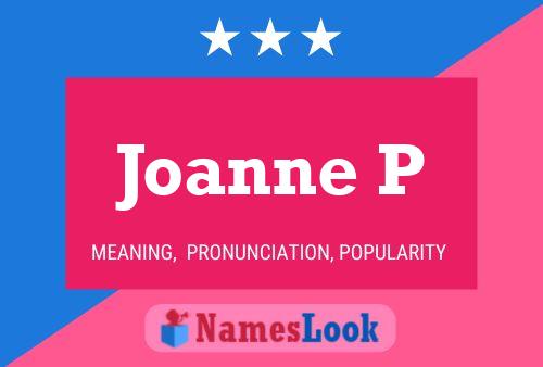 ملصق اسم Joanne P