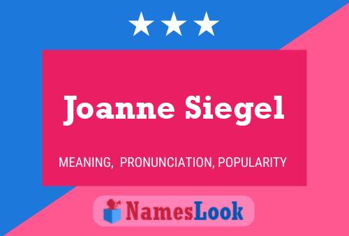 ملصق اسم Joanne Siegel