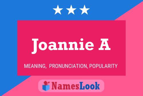 ملصق اسم Joannie A