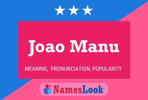 ملصق اسم Joao Manu