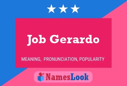 ملصق اسم Job Gerardo