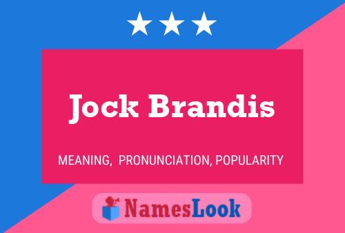 ملصق اسم Jock Brandis