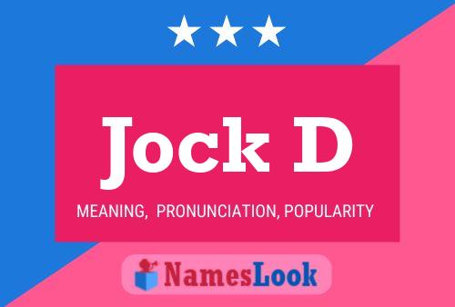 ملصق اسم Jock D