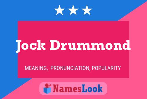 ملصق اسم Jock Drummond