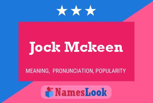 ملصق اسم Jock Mckeen