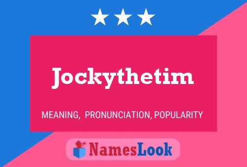 ملصق اسم Jockythetim