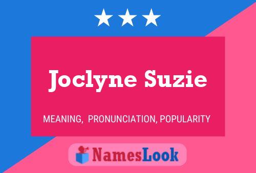 ملصق اسم Joclyne Suzie