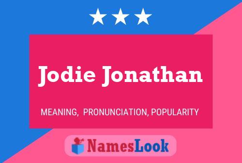 ملصق اسم Jodie Jonathan