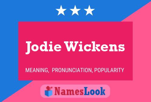 ملصق اسم Jodie Wickens