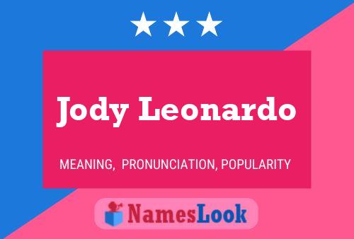 ملصق اسم Jody Leonardo