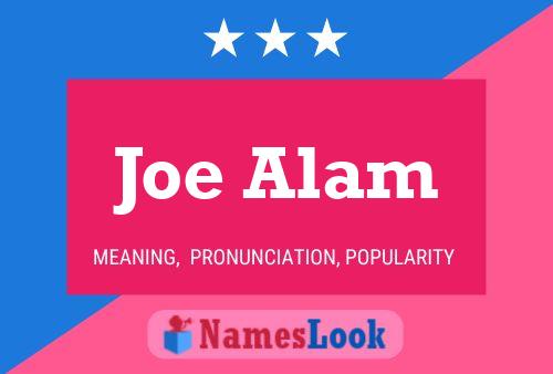 ملصق اسم Joe Alam