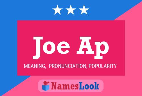 ملصق اسم Joe Ap