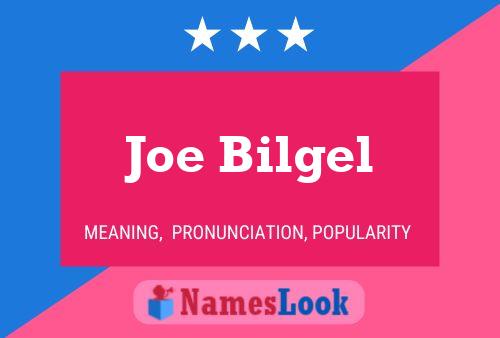 ملصق اسم Joe Bilgel