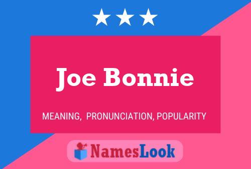 ملصق اسم Joe Bonnie