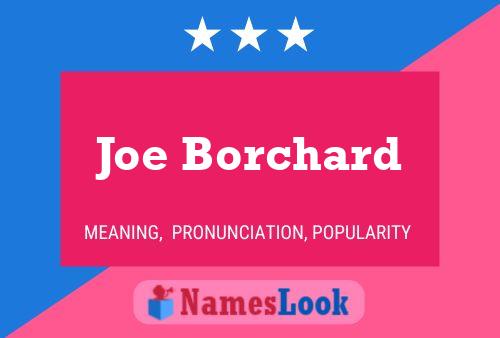 ملصق اسم Joe Borchard