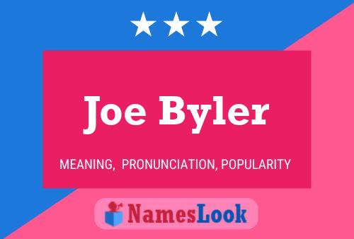 ملصق اسم Joe Byler