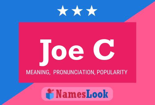 ملصق اسم Joe C