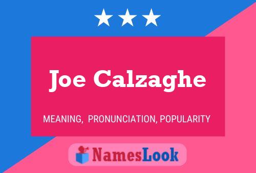 ملصق اسم Joe Calzaghe