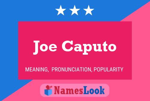 ملصق اسم Joe Caputo